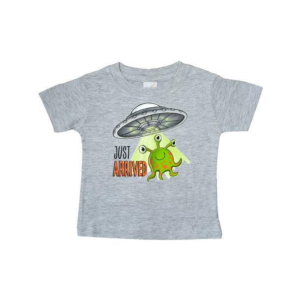 inktastic Cute Green Alien UFO Newborn Baby Baby T-Shirt inktastic Cute Green Alien UFO Newborn Baby Baby T-Shirt